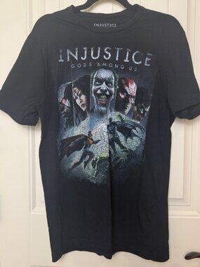 Injustice: Gods Among Us DC Comics Graphic T-Shirt Men's Medium NWT Batman Joker